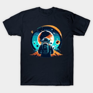 Astronaut and Bizzare Planet T-Shirt